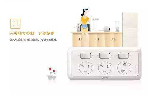 廚房獨立旋轉開關插座 廚房獨立旋轉開關插座